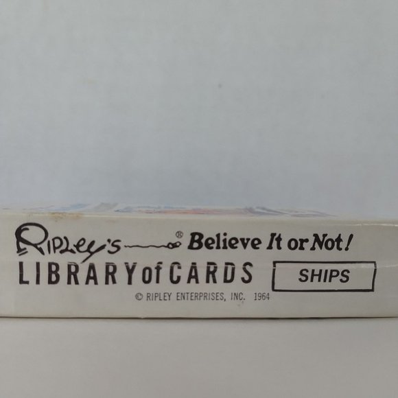 Ripley Enterprises Games Rare Ripleys Believe It Or Not Library Of Cards Rummy Deck Ships